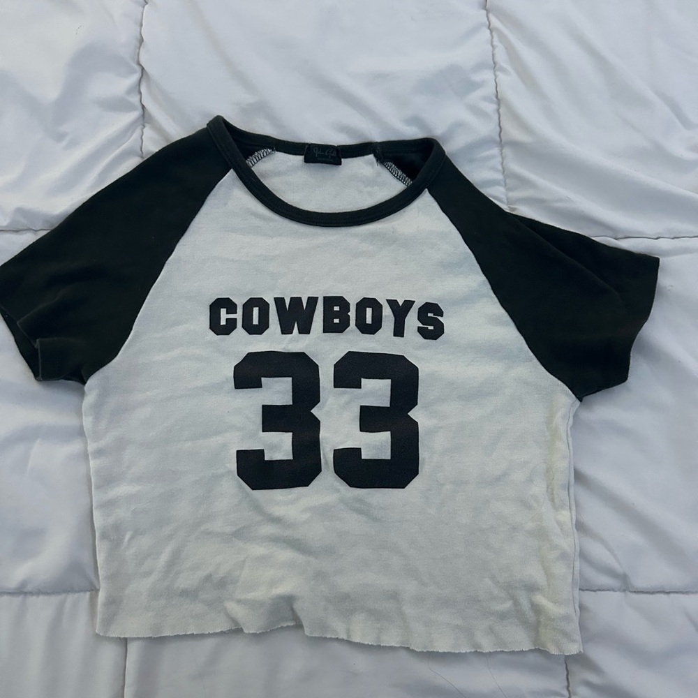 Brandy Melville Black and White Crop Top
